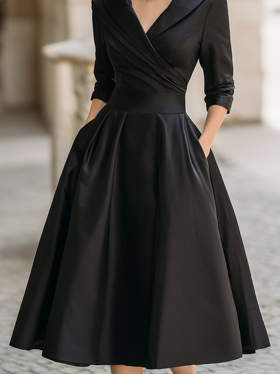 Lea™ - Elegant Midi-Klänning