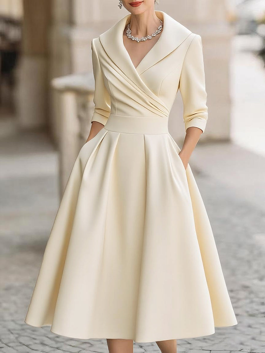Lea™ - Elegant Midi-Klänning