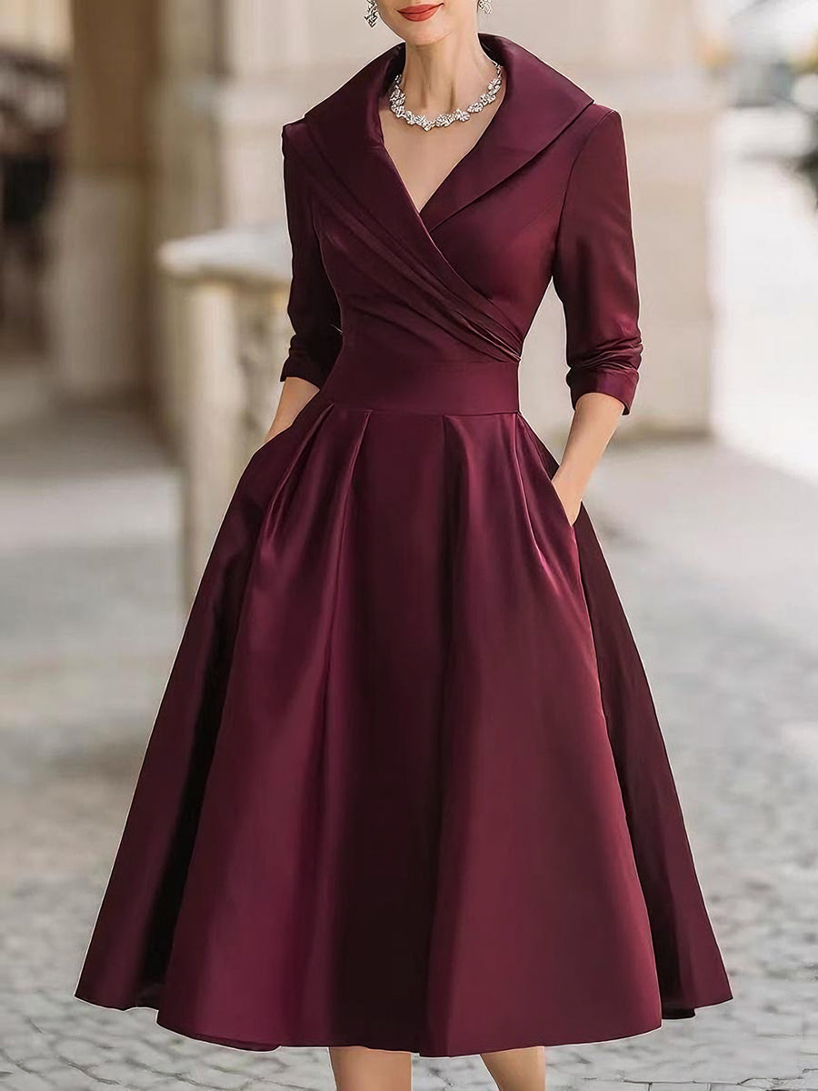 Lea™ - Elegant Midi-Klänning