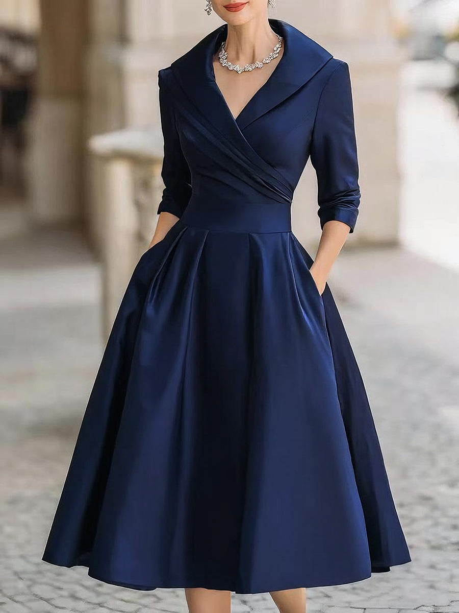 Lea™ - Elegant Midi-Klänning