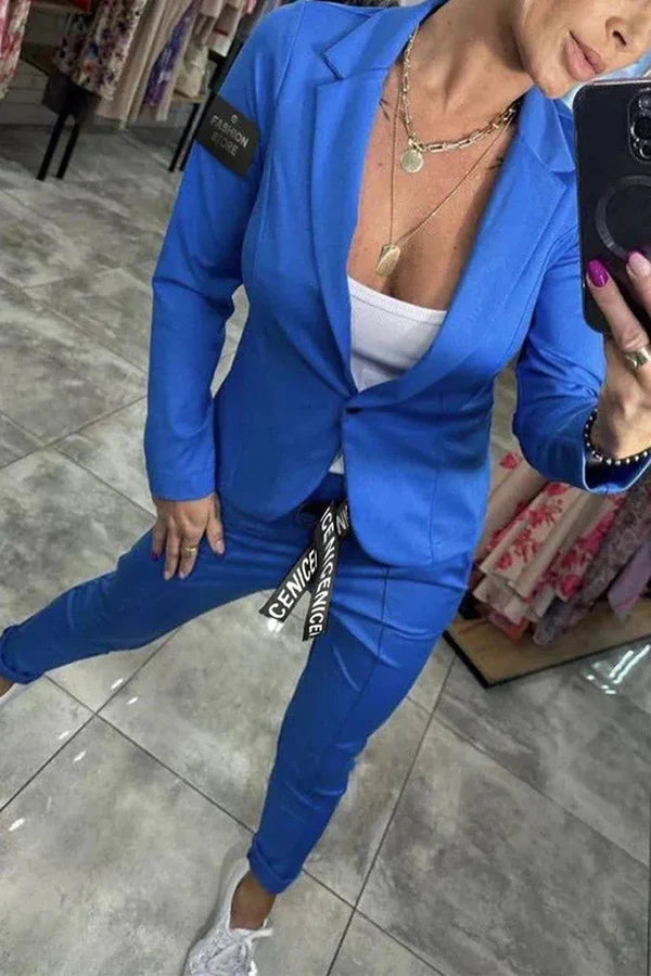 Zyora™ - Skräddarsytt Set med Mjuk Kavaj och Casual Joggers