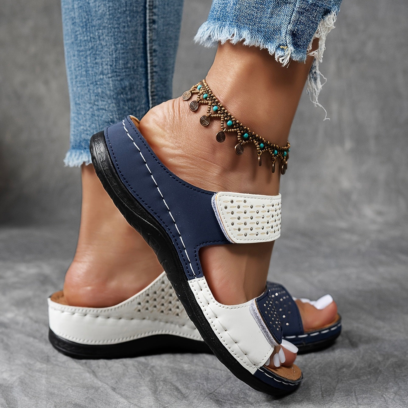 Ortholuxe™ - Andningsbara Ortopediska Slip-In Sandaler för Kvinnor