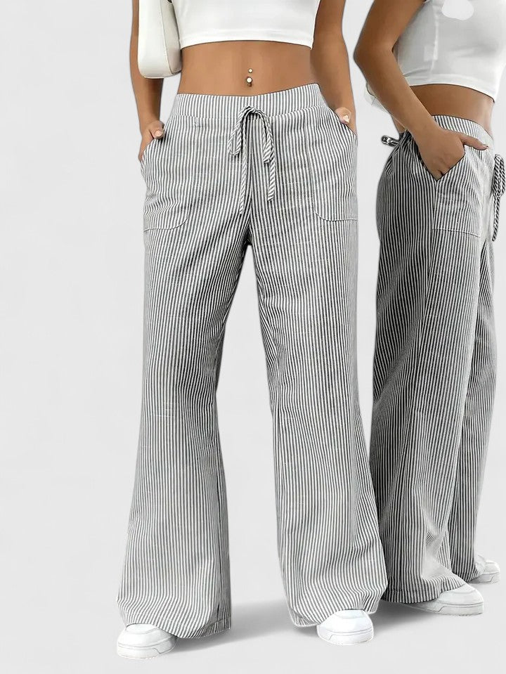 Birgit™ – Bekväma Vida Byxor med Eleganta Detaljer