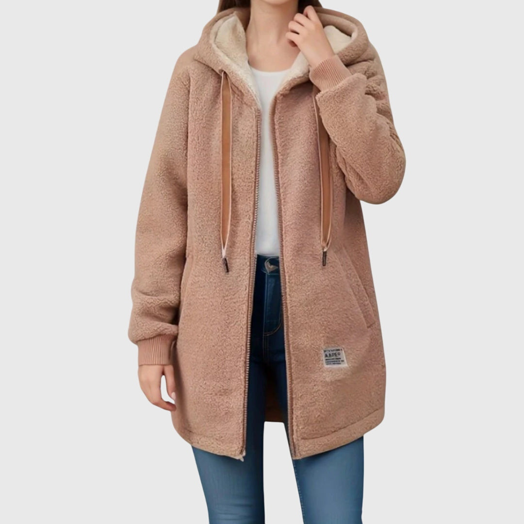 Glistra™ - Damjacka i Fleece – Stil och Värme för Kalla Dagar