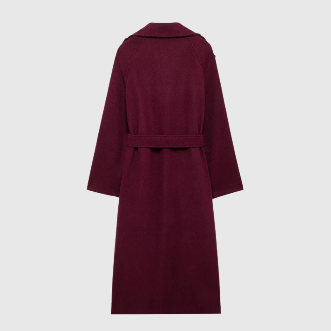 Merone™ - Elegant Klassisk Vinröd Kappa