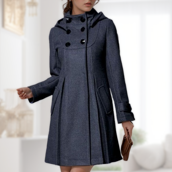 Solvara™ - Elegant Jacka med Didfickor och Huva