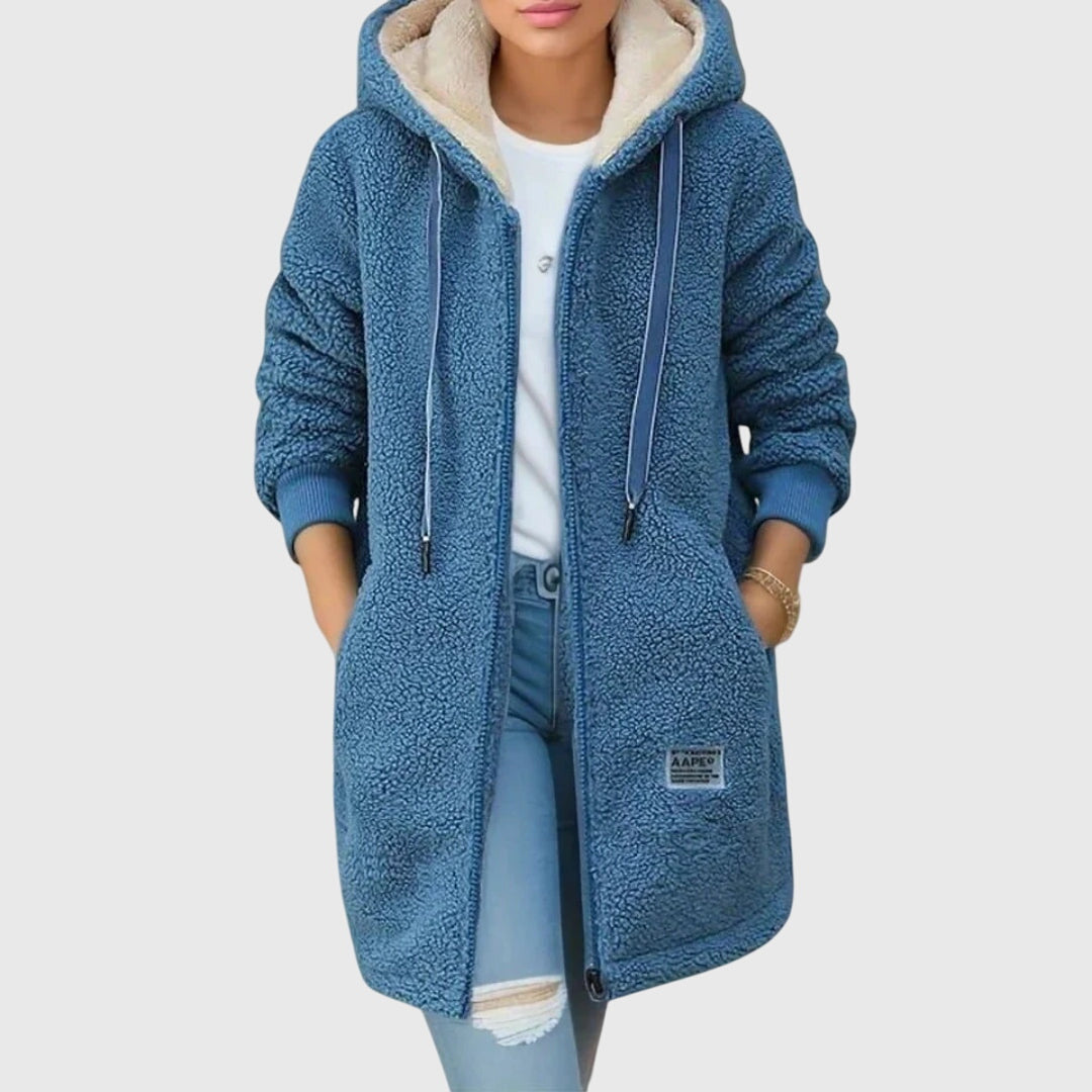 Glistra™ - Damjacka i Fleece – Stil och Värme för Kalla Dagar