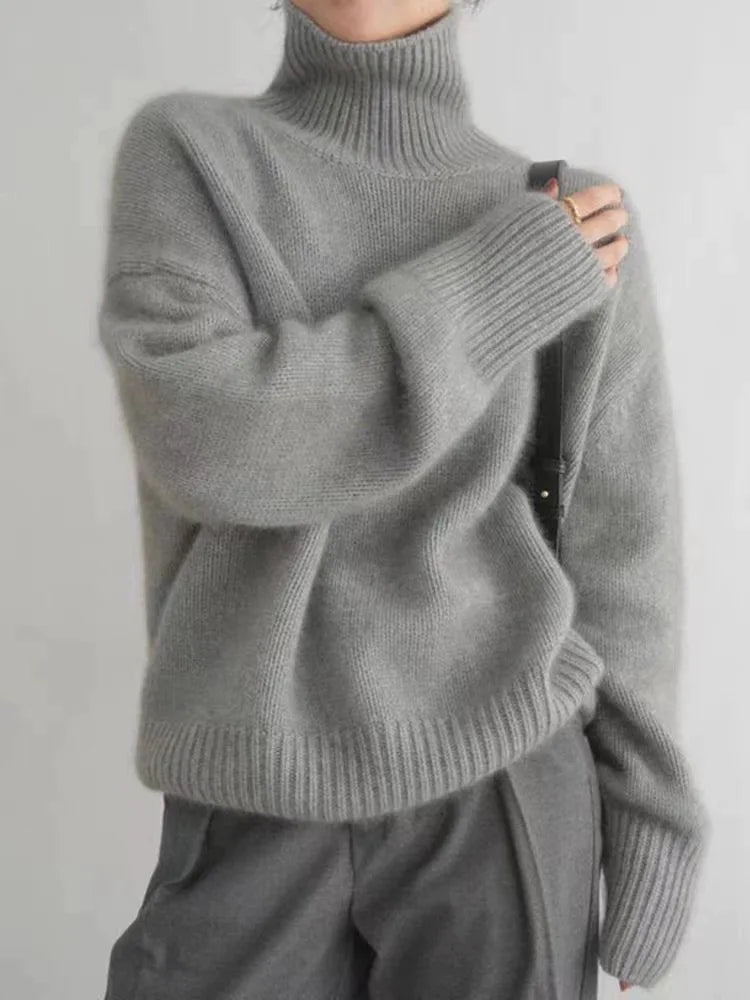 Collaria™ – Elegant Högkrage Tröja