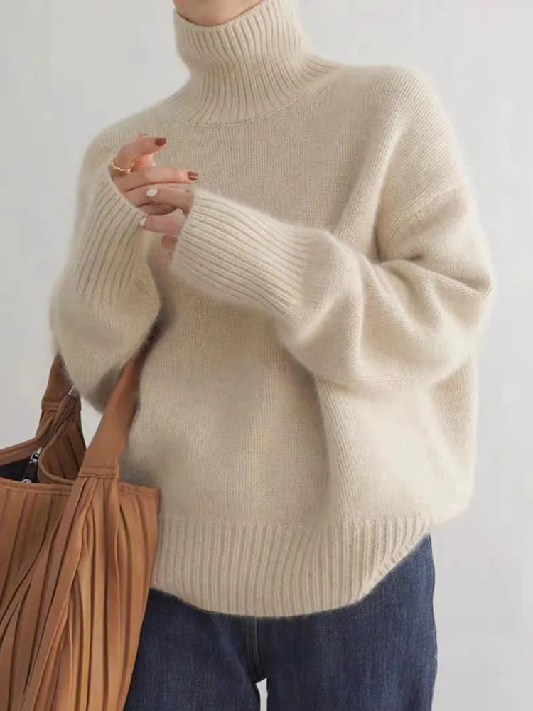 Collaria™ – Elegant Högkrage Tröja
