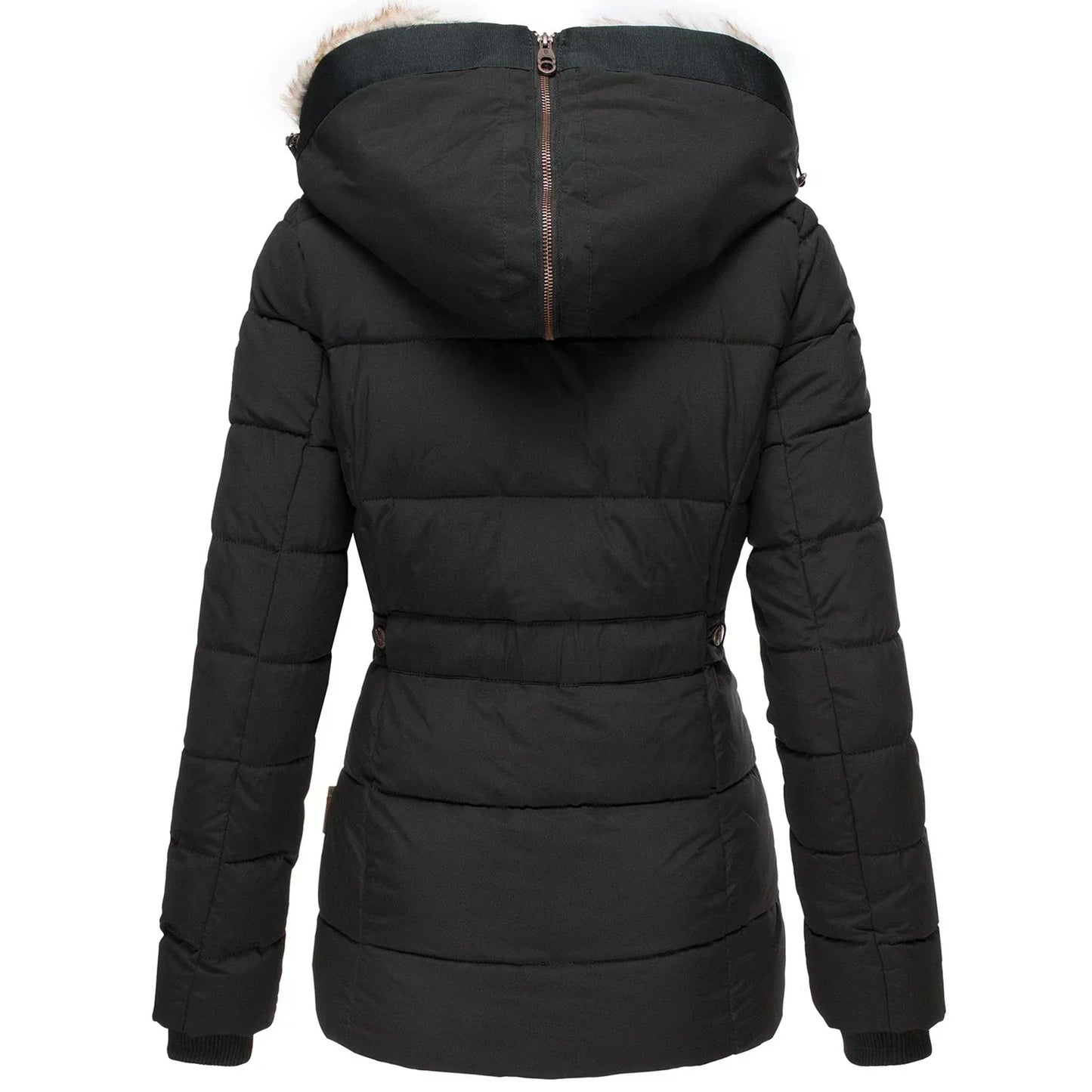 Hanne™ - Vinterjacka med Fluffig Krage och Slim Fit