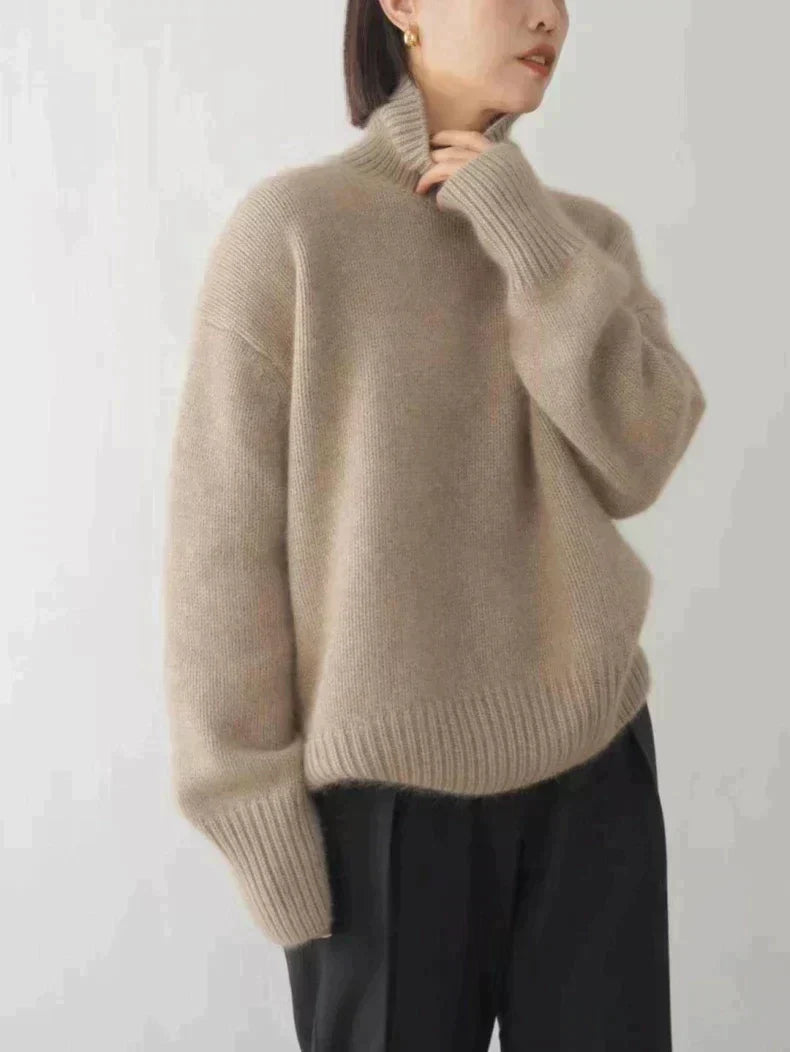 Collaria™ – Elegant Högkrage Tröja