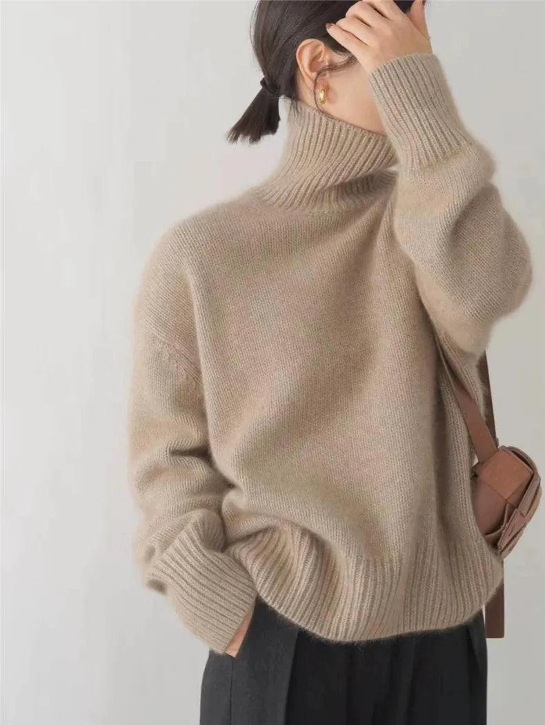 Collaria™ – Elegant Högkrage Tröja