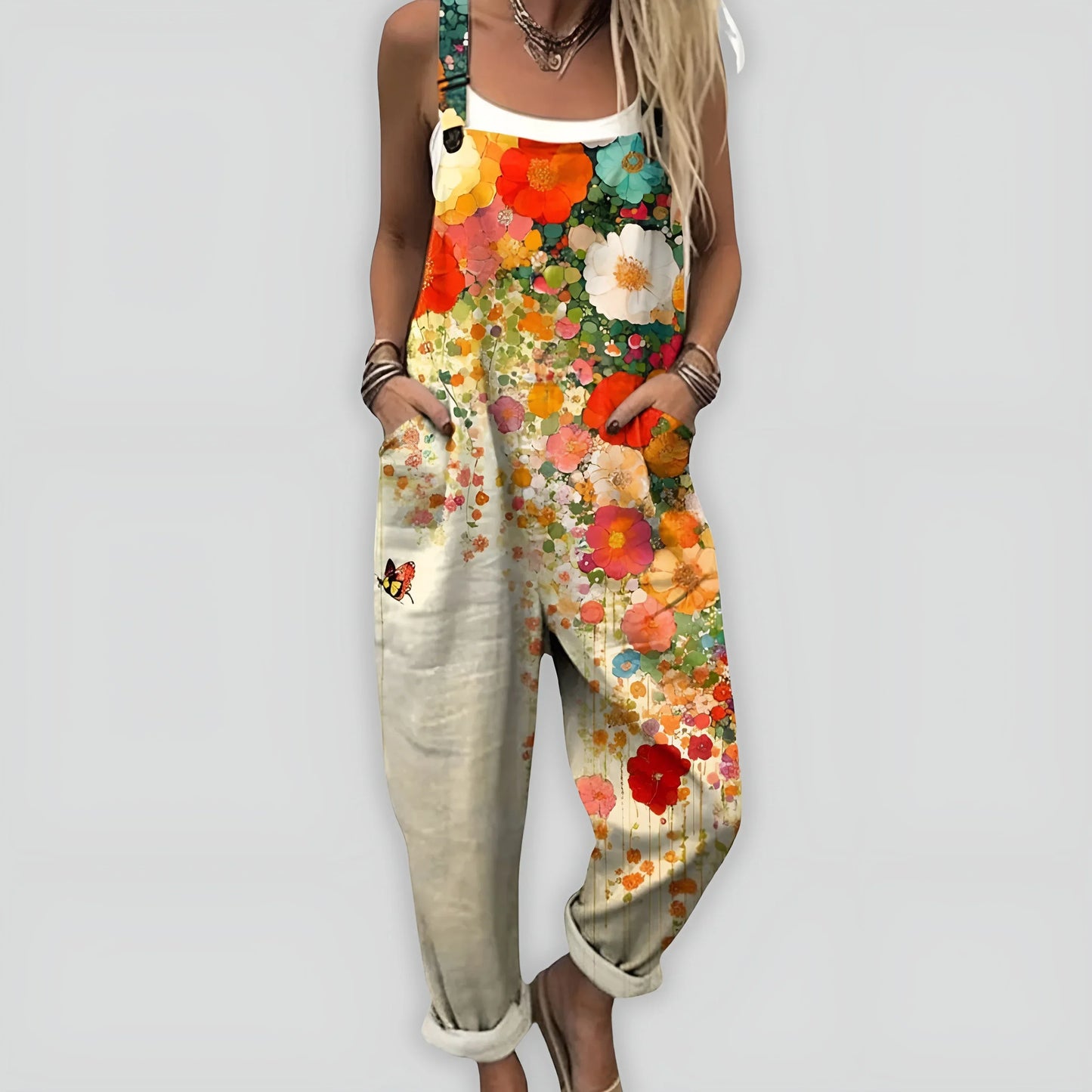 Faye™ - Bekväm och Stilren Jumpsuit med Ledig Passform