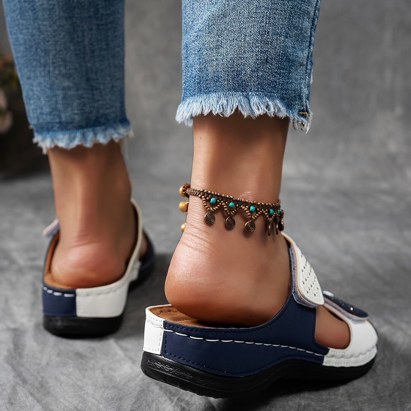 Ortholuxe™ - Andningsbara Ortopediska Slip-In Sandaler för Kvinnor