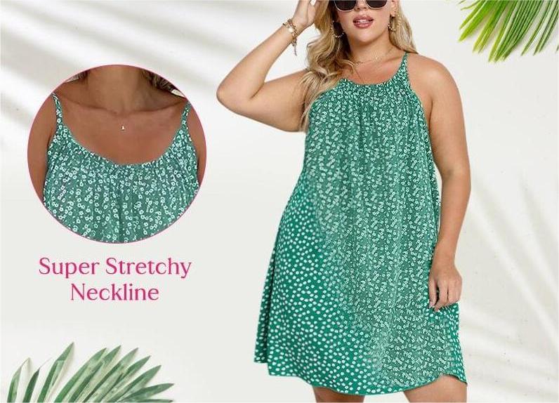 Lucia™ - Bekväm Lös Sommarklänning i Avslappnad Stil