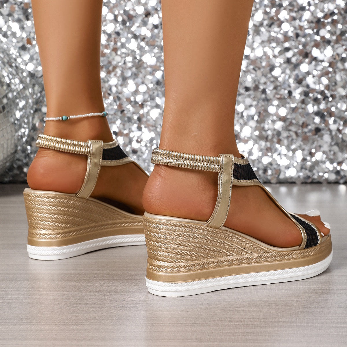 Inez™ – Eleganta Ortopediska Slip-in-sandaler för Kvinnor med Kilklack