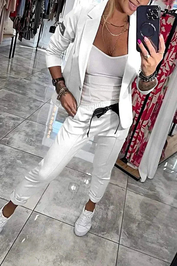 Zyora™ - Skräddarsytt Set med Mjuk Kavaj och Casual Joggers