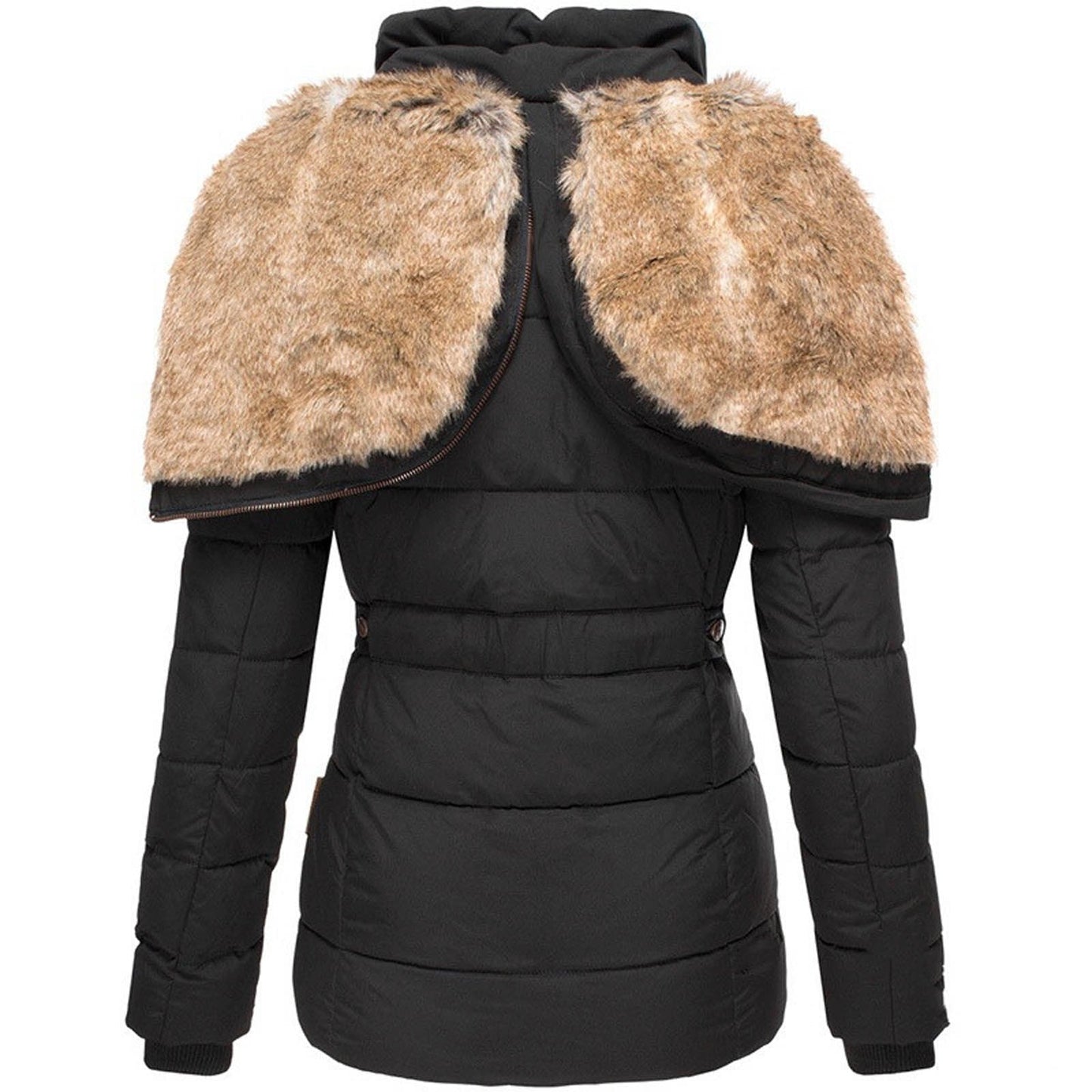 Hanne™ - Vinterjacka med Fluffig Krage och Slim Fit