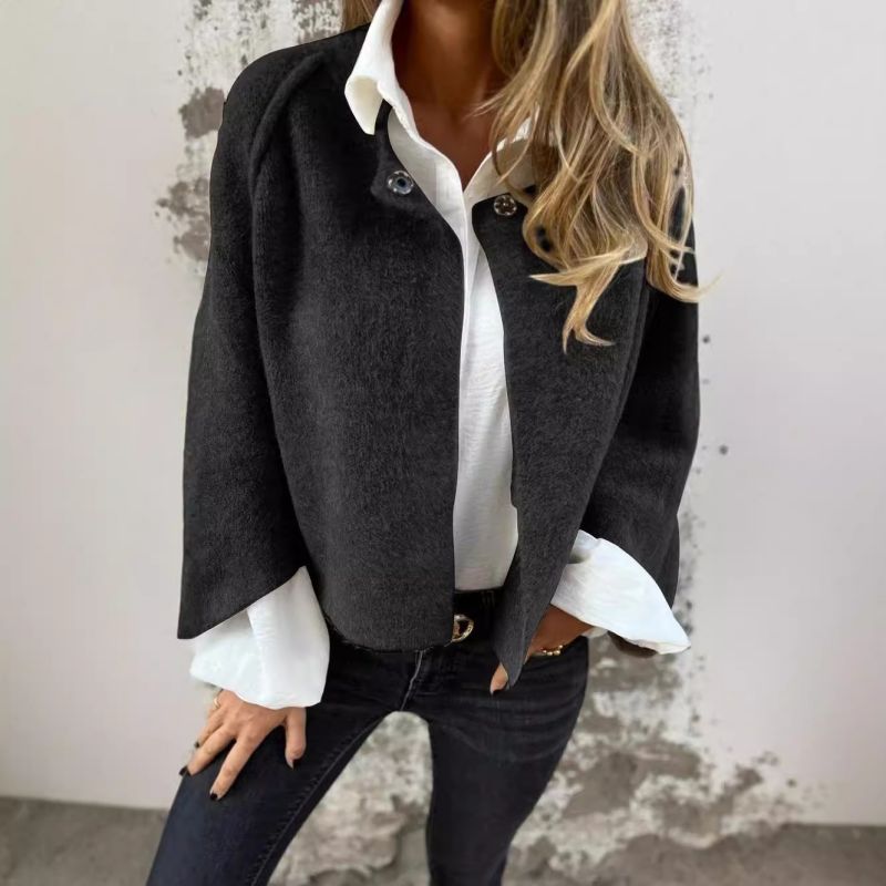 Flarella™ - Kort Kappa med Eleganta Utsvängda Ärmar