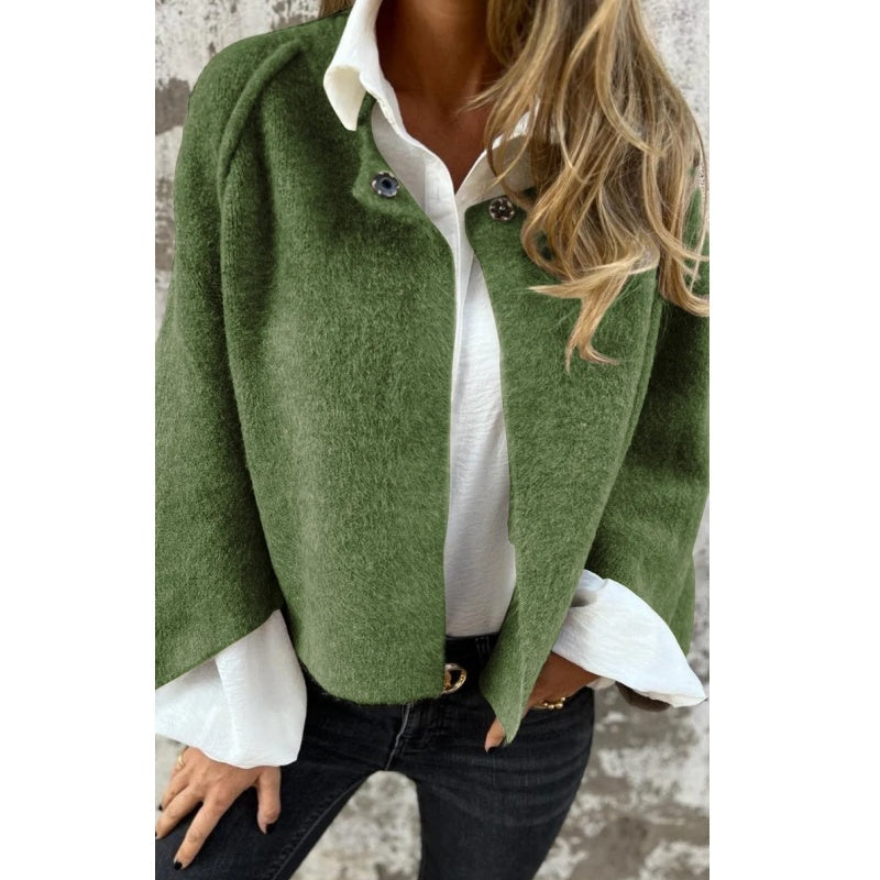 Flarella™ - Kort Kappa med Eleganta Utsvängda Ärmar