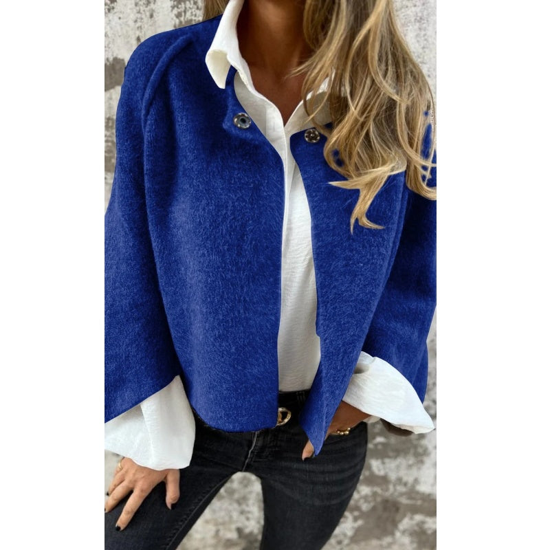 Flarella™ - Kort Kappa med Eleganta Utsvängda Ärmar