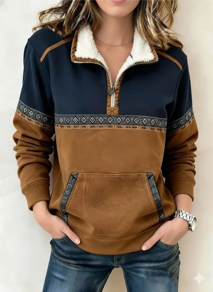 Dagmar™ – Bekväm Tröja med Dragkedja