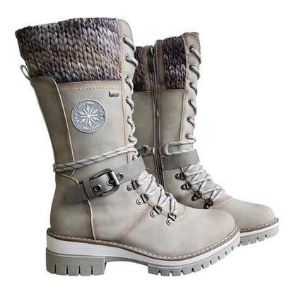 FrostLuxe™ - Vattentäta Snörade Mid-Calf Boots