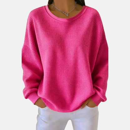 Anneli™ – Mjuk Vardagsvänlig Vaffelstickad Tröja | 1+1 Gratis