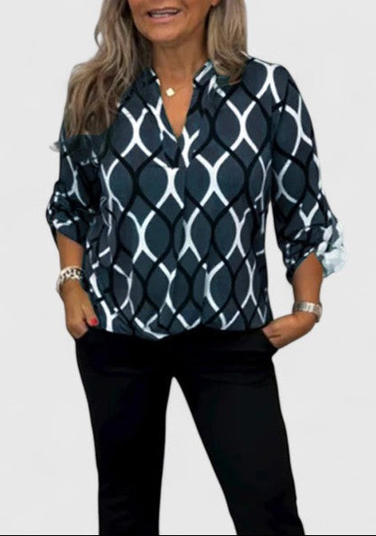 Dagny™ – Tidlös Blus med Feminin Elegans