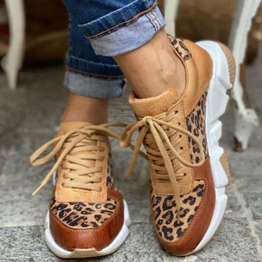 Trina™ - Bekväma Leopardsneakers