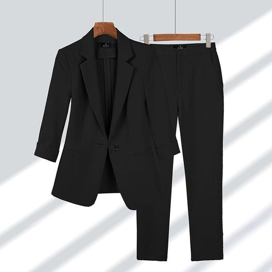 Suitora™ - Elegant Tvådelad Set med Kavaj och Byxa