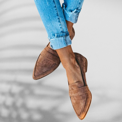 Noemi™ - Stilren Klassisk Loafer i Mockaimitation