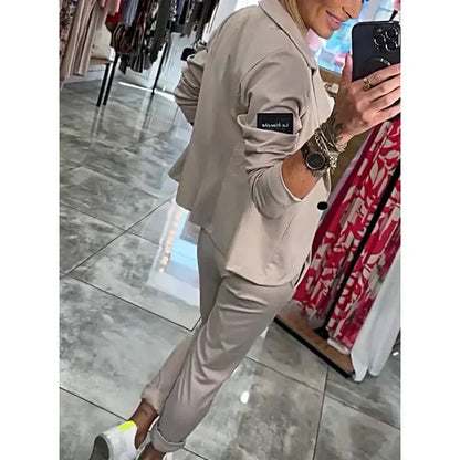 Zyora™ - Skräddarsytt Set med Mjuk Kavaj och Casual Joggers