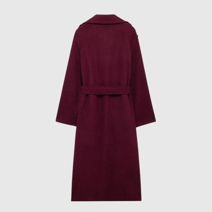 Merone™ - Elegant Klassisk Vinröd Kappa