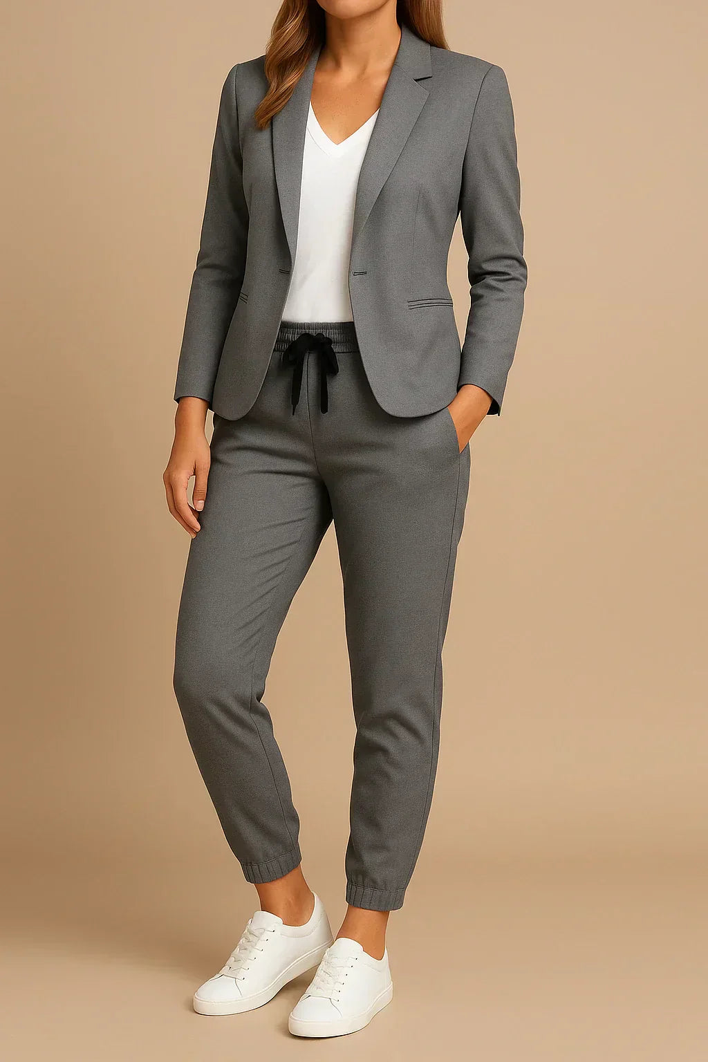 Elanova™ – Elegant Set med Kavaj och Byxor