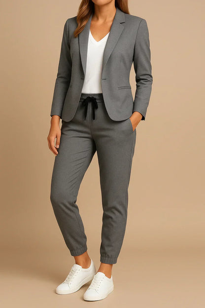 Elanova™ – Elegant Set med Kavaj och Byxor