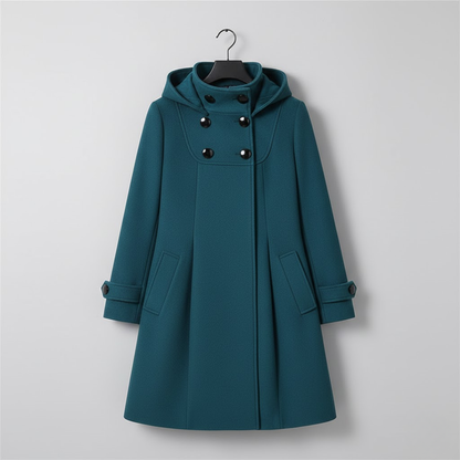 Solvara™ - Elegant Jacka med Didfickor och Huva