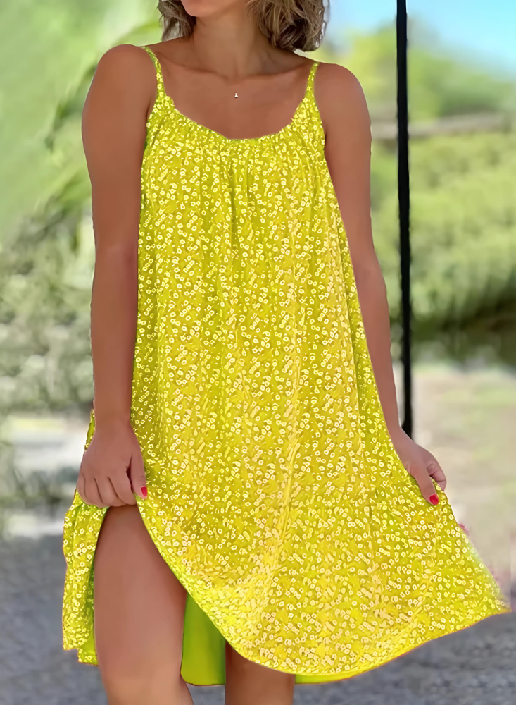 Lucia™ - Bekväm Lös Sommarklänning i Avslappnad Stil