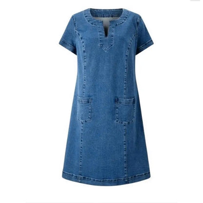 Estelle™ - Mjuk Sommarklänning i Denim