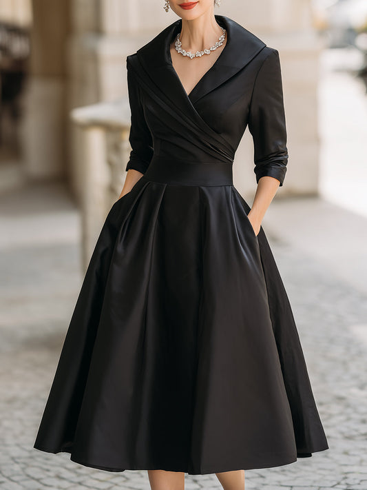 Lea™ - Elegant Midi-Klänning