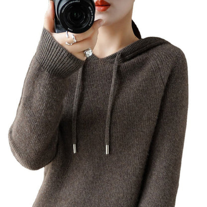 Jamila™ - Bekväm Cashmere Tröja Med Huva