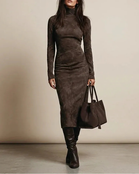 Arah™ - Midiklänning i Mocka