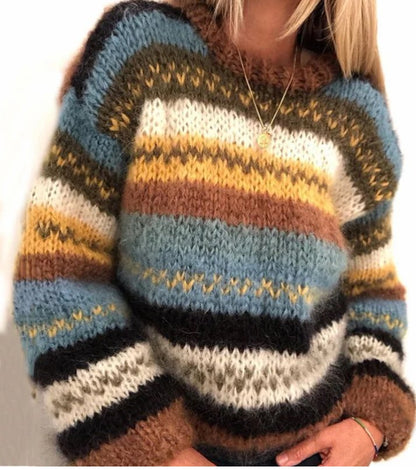 Delia™ - Varm och Bekväm Stickad Tröja