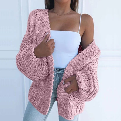 Maren™ - Stickad Oversized Väst för Mysiga Dagar