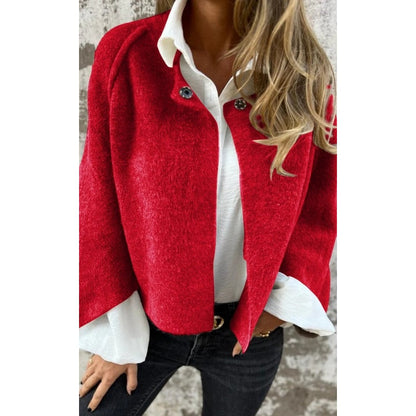 Flarella™ - Kort Kappa med Eleganta Utsvängda Ärmar