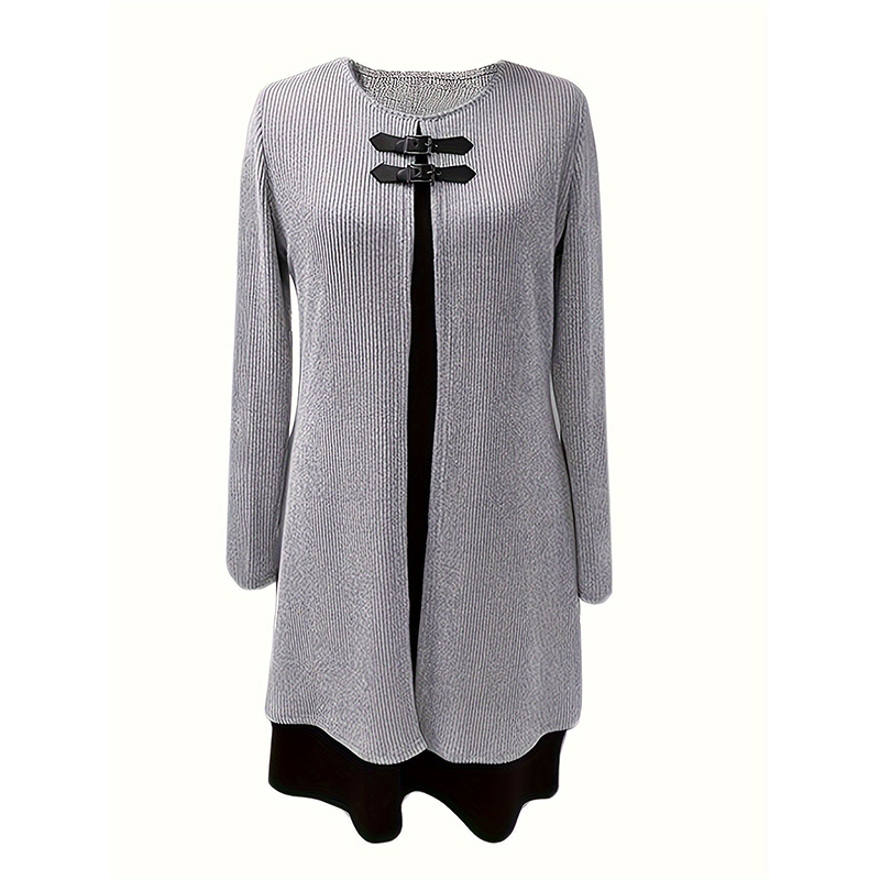 Alicia™ – Tvåfärgad Elegant Klänning