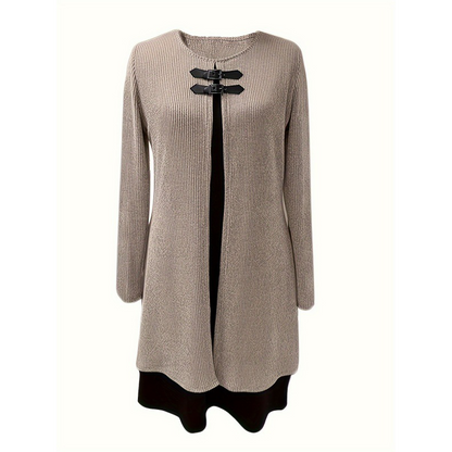 Alicia™ – Tvåfärgad Elegant Klänning