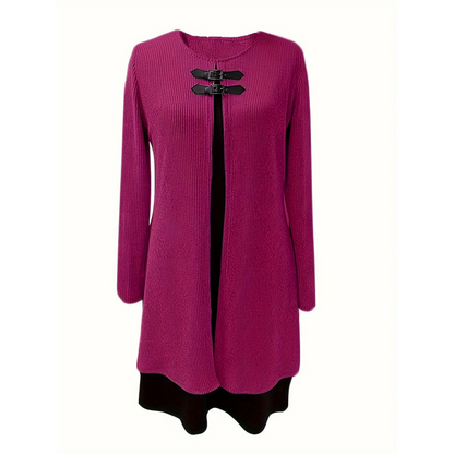 Alicia™ – Tvåfärgad Elegant Klänning