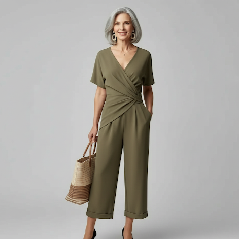 Silvane™ - Elegant Jumpsuit med Omslagsdesign